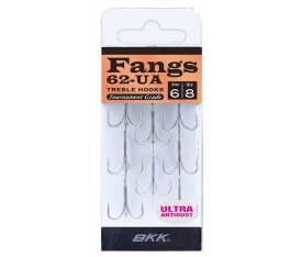 BKK Fangs-62 UA Üçlü Olta İğnesi No:6 8 Pcs