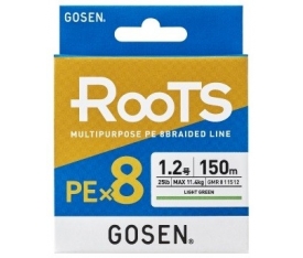 Gosen X8 Roots PE 8 Örgü Spin İp Misina 150mt A.Yeşil 1,2 PE