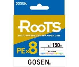 Gosen X8 Roots PE 8 Örgü Spin İp Misina 150mt Multi Color 0,8 PE