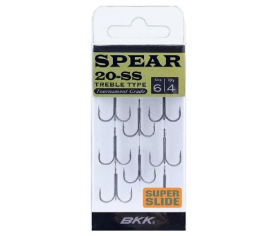 BKK Spear-20 SS Üçlü Olta İğnesi No: 6 8 Pcs