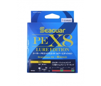 Seaguar Lure Edition PE 8 Örgü Spin İp Misina 150mt Multi Color 1,2 PE